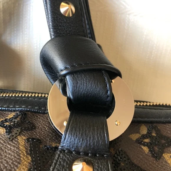 Louis Vuitton Black Sequin Monogram Speedy Eclipse - Picture 4 of 14